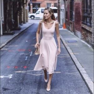 Leith Blush A-Line Stretch Knit Dress